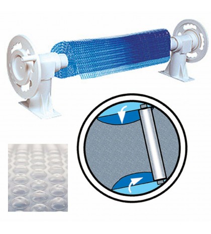Sun2Solar Above Ground Solar Cover Reel & Blanket Swimming Pool up to 24' Wide