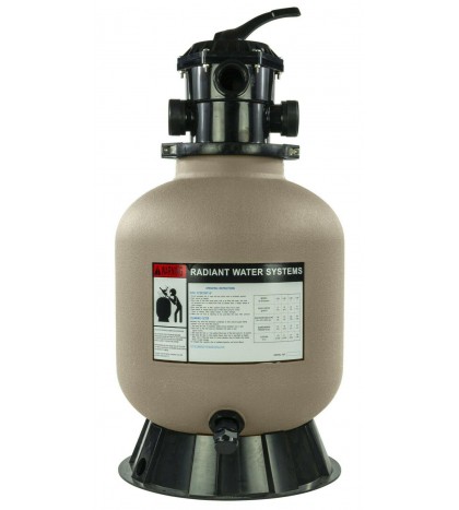Radiant Sand Filter with Valve for Above Ground or Inground Pool (Various Sizes)
