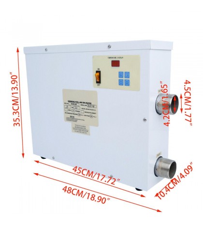 New Electric Pool Heater Swimming Pool SPA Heater Electric Thermostat 9KW 220V