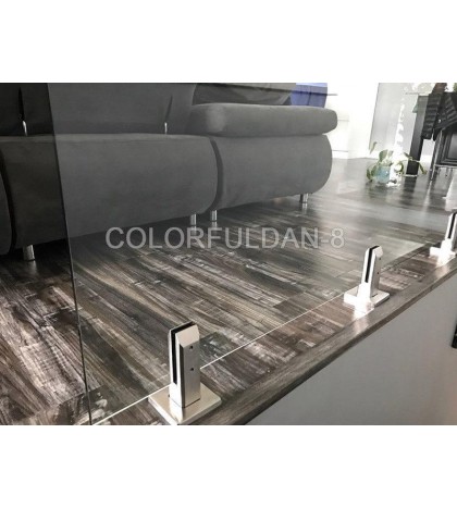 4PCS 2205 Stainless Steel Glass Pool Fence Deck Spigots Balustrade Fence Square