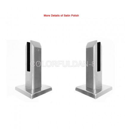 4PCS 2205 Stainless Steel Glass Pool Fence Deck Spigots Balustrade Fence Square