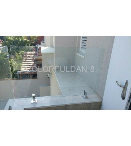 4PCS 2205 Stainless Steel Glass Pool Fence Deck Spigots Balustrade Fence Square