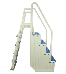 Confer Step 1 & In-Pool Ladder Above Ground Swimming Pool System - Choose Color