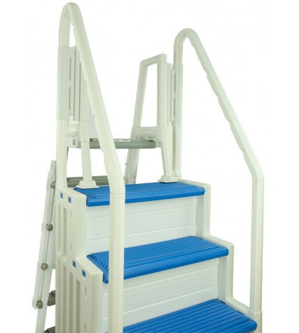 Confer Step 1 & In-Pool Ladder Above Ground Swimming Pool System - Choose Color