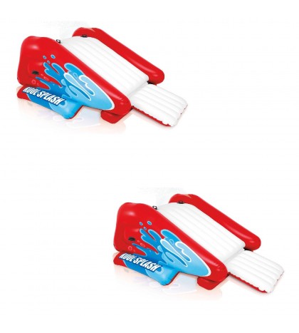 Intex Kool Splash Inflatable Pool Slide Play Center with Sprayer, Red (2 Pack)