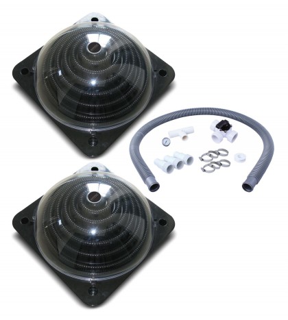 Two Kokido Keops Solar Dome Above Ground Pool Water Heaters & Bypass Kit