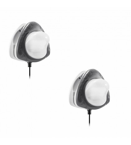 Intex Above Ground Energy Efficient LED Magnetic Pool Light 28687e (2-pack)