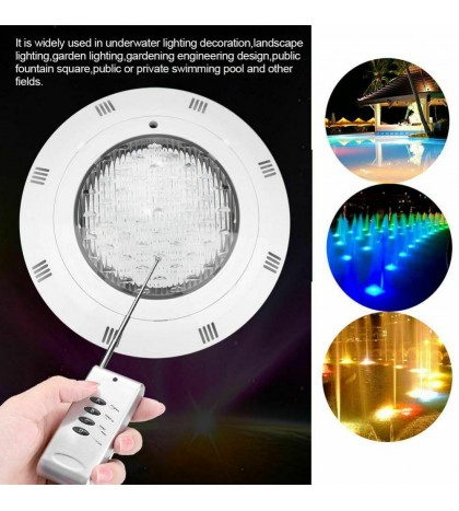 Swimming Pool Light Underwater Bulb Led Waterproof Remote Control Lamp Lighting