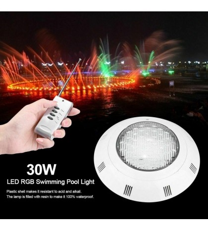 Swimming Pool Light Underwater Bulb Led Waterproof Remote Control Lamp Lighting