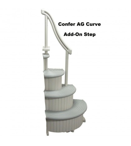 Confer Plastics Curve Above Ground Pool Step System