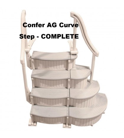 Confer Plastics Curve Above Ground Pool Step System