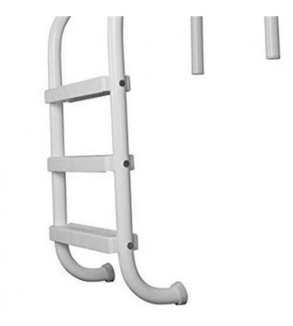 Saftron 3 Step Polymer Finish Inground Pool Ladder & Anchor Sockets (2 Pack)