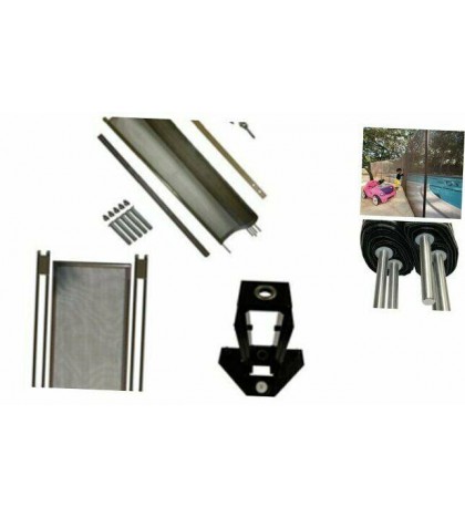 Pool Fence DIY by Life Saver Pool Fence, 72-Foot Brown Barrier Fence, Self