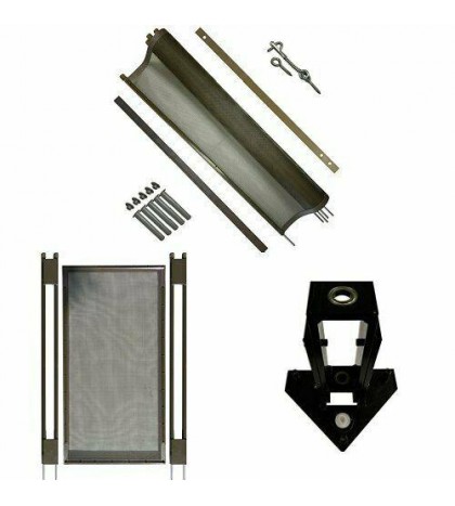 Pool Fence DIY by Life Saver Pool Fence, 72-Foot Brown Barrier Fence, Self