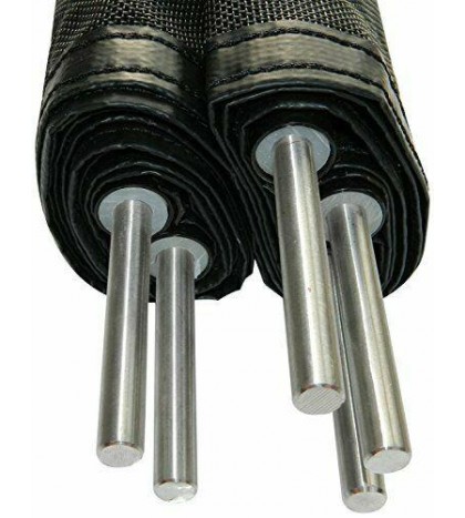 Pool Fence DIY by Life Saver Pool Fence, 72-Foot Brown Barrier Fence, Self