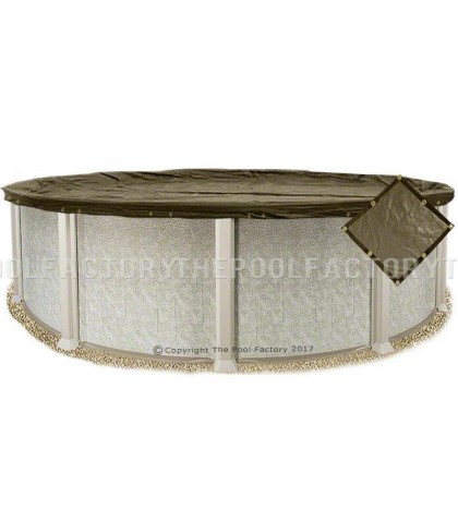 15' Round SUPER HEAVY XXTREME Winter Cover - 20 YEAR WARRANTY!