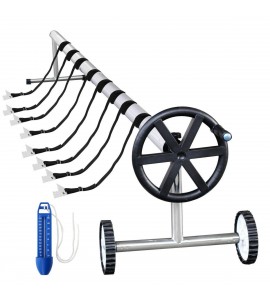 21 FT Long Swimming Pool Cover Reel  Aluminum Inground Solar Stainless Steel