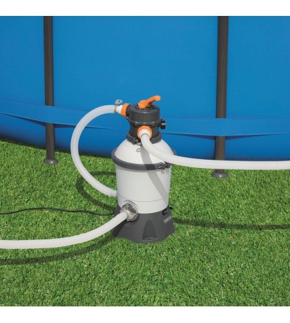 Bestway 58498E Durable Flowclear 1500 Gallon Sand Filter for Swimming Pools