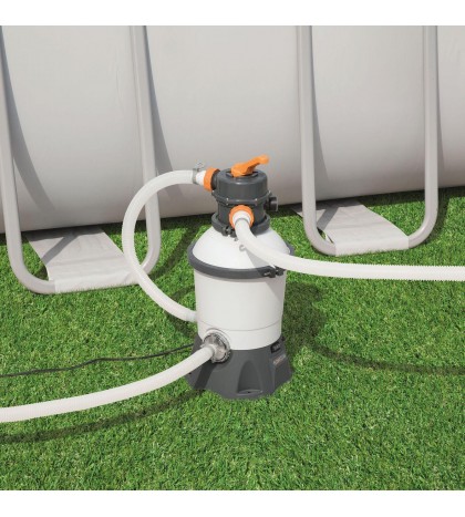 Bestway 58498E Durable Flowclear 1500 Gallon Sand Filter for Swimming Pools