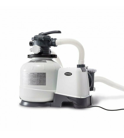Intex 2800 GPH Above Ground Pool Sand Filter Pump and Automatic Pool Vacuum