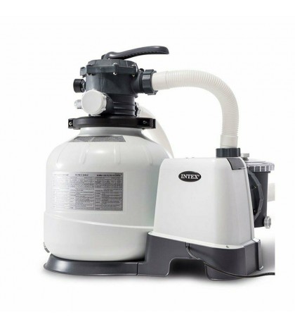 Intex 2800 GPH Above Ground Pool Sand Filter Pump and Automatic Pool Vacuum