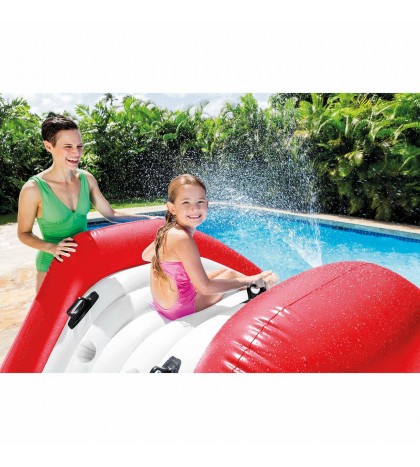 Intex Kool Splash Inflatable Slide Play Center with Sprayer, Red (3 Pack)