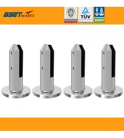 4X Satin Polish Duplex 2205 Stainless Steel Glass Spigot Swimming Pool Fence