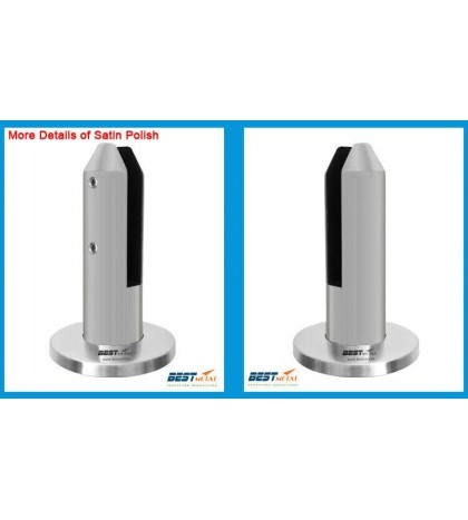 6X Satin Polish Duplex 2205 Stainless Steel Glass Spigot Swimming Pool Fence