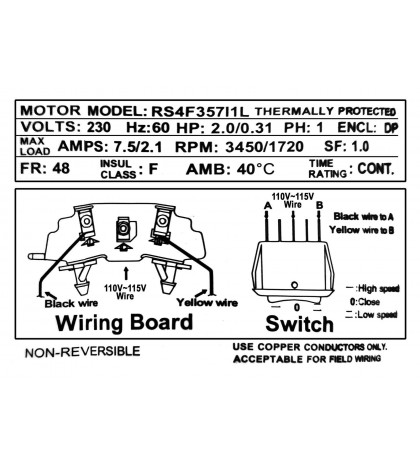 2HP Inground Swimming Spa Pool Pump 5850 GPH Dual Speed Motor 2