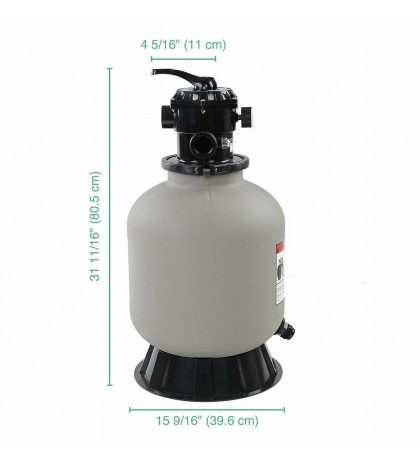 Apluschoice 37SFT001-16TV6W-09 16 inch Pool Sand Filter System
