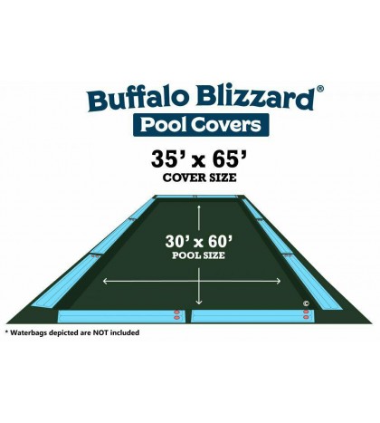 Buffalo Blizzard 30' x 60' SUPREME PLUS Rectangle Swimming Pool Winter Cover