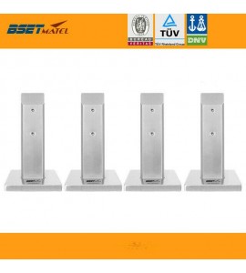 4X Satin Polish Duplex 2205 Stainless Steel Square Glass Pool Fencing Spigot