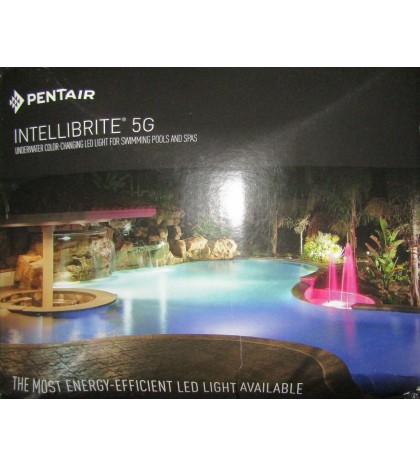 Pentair 601012 IntelliBrite 5G COLOR Underwater LED Pool Light, 100' Cord