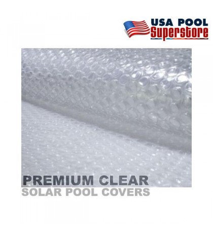 18' x 36' Rectangular Clear Swimming Pool Solar Cover Blanket 1600 Series
