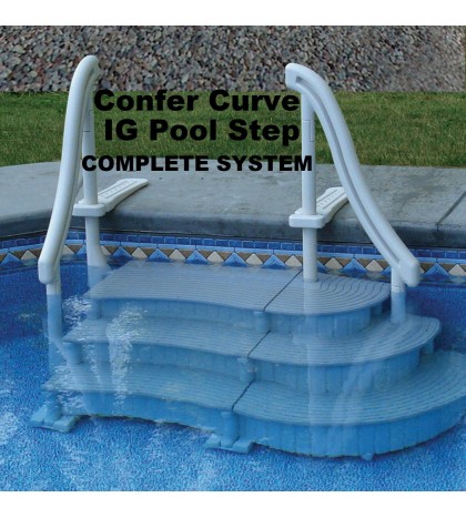 Confer Plastics Curve In-Ground Pool Step System