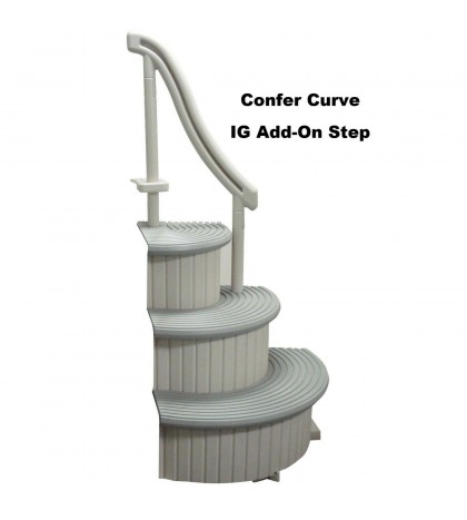 Confer Plastics Curve In-Ground Pool Step System