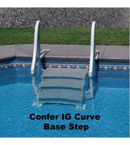Confer Plastics Curve In-Ground Pool Step System