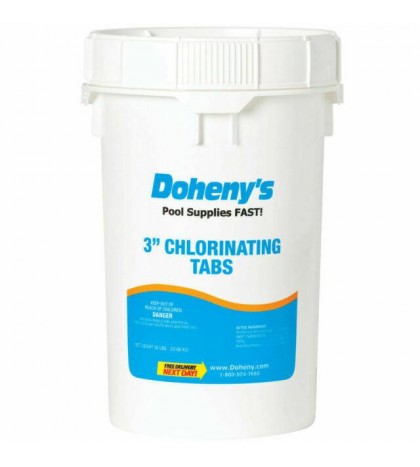 Doheny's 12000074 3 Inch Chlorinating Tabs 50 Lb Bucket