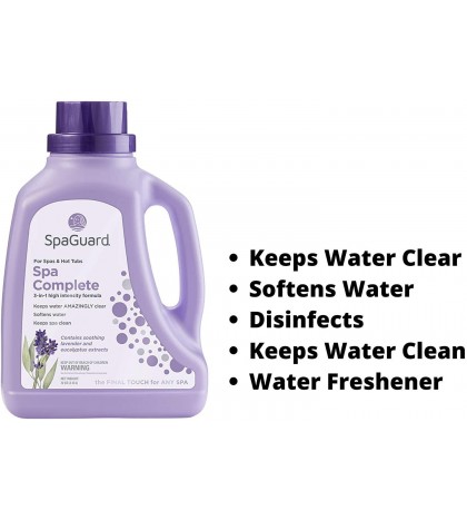 Hottubclub Deluxe Hot Tub Chemical Kit - Contains Scum Absorber, Test Strips, Sp