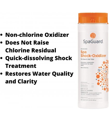 Hottubclub Deluxe Hot Tub Chemical Kit - Contains Scum Absorber, Test Strips, Sp