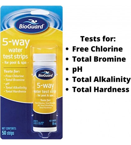 Hottubclub Deluxe Hot Tub Chemical Kit - Contains Scum Absorber, Test Strips, Sp