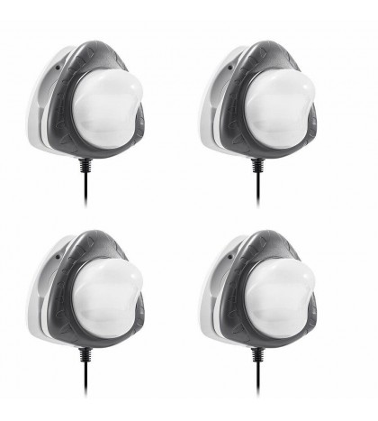 Intex Above Ground Underwater LED Magnetic Swimming Pool Wall Light  (4 Pack)