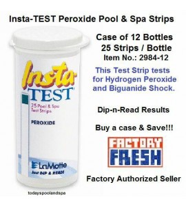 Insta-TEST Hydrogen Peroxide (Biguanide Shock) Strips, pkg/25 strips - CASE/12