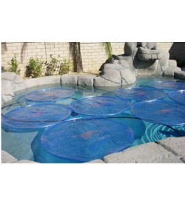 6 Pack Blue Solar Sun Rings Swimming Pool Heater Cover Blanket SSRA-101 Anchors
