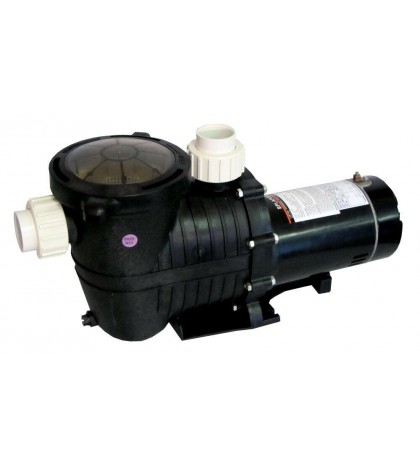 InGround 1 HP 115-230V Pool Pump - High Performance - 1 Speed w/ Union Fittings
