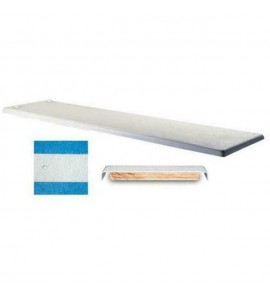 Inter-Fab TB6BW Techni-Beam 6' Blue Diving Board with White Top Tread