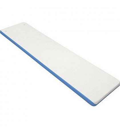 Inter-Fab TB6BW Techni-Beam 6' Blue Diving Board with White Top Tread