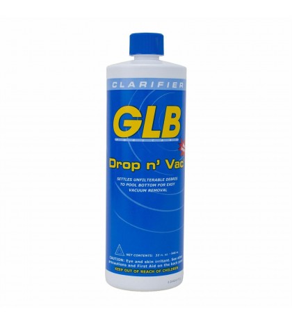 GLB Drop n' Vac Pool Water Clarifier, 1-Quart
