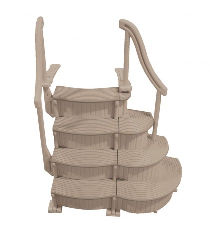 Confer CCX-ADD 3 Step Above Ground Swimming Pool Ladder Stair Add On Only, Beige