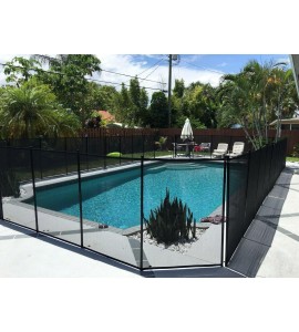 Water Warden 4' Pool Safety Fence Super-Strong, Climb-Resistan